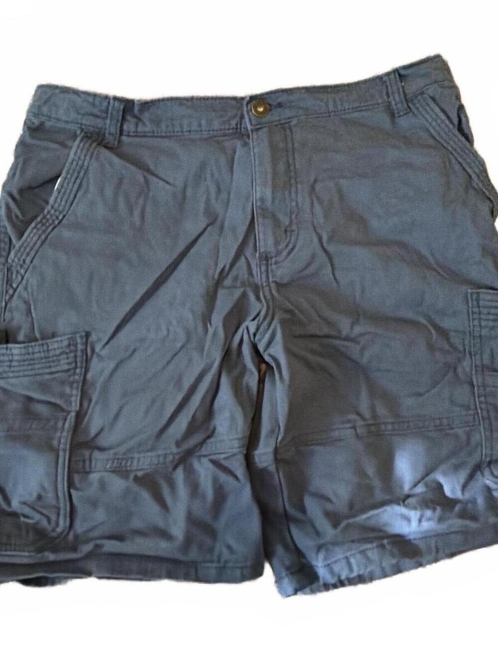 Wrangler Kids Navy Cargo Shorts Size 18 Husky Adjustable Waist